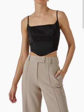 ASTR the Label Satin Corset Camisole